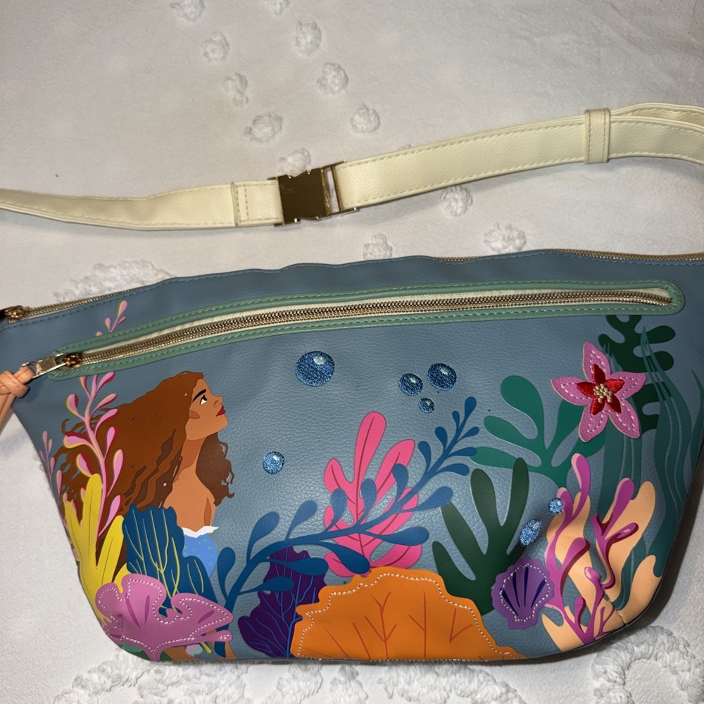 Disney Little Mermaid Ariel Fanny Pack Sling Bag Live Action Movie 2023